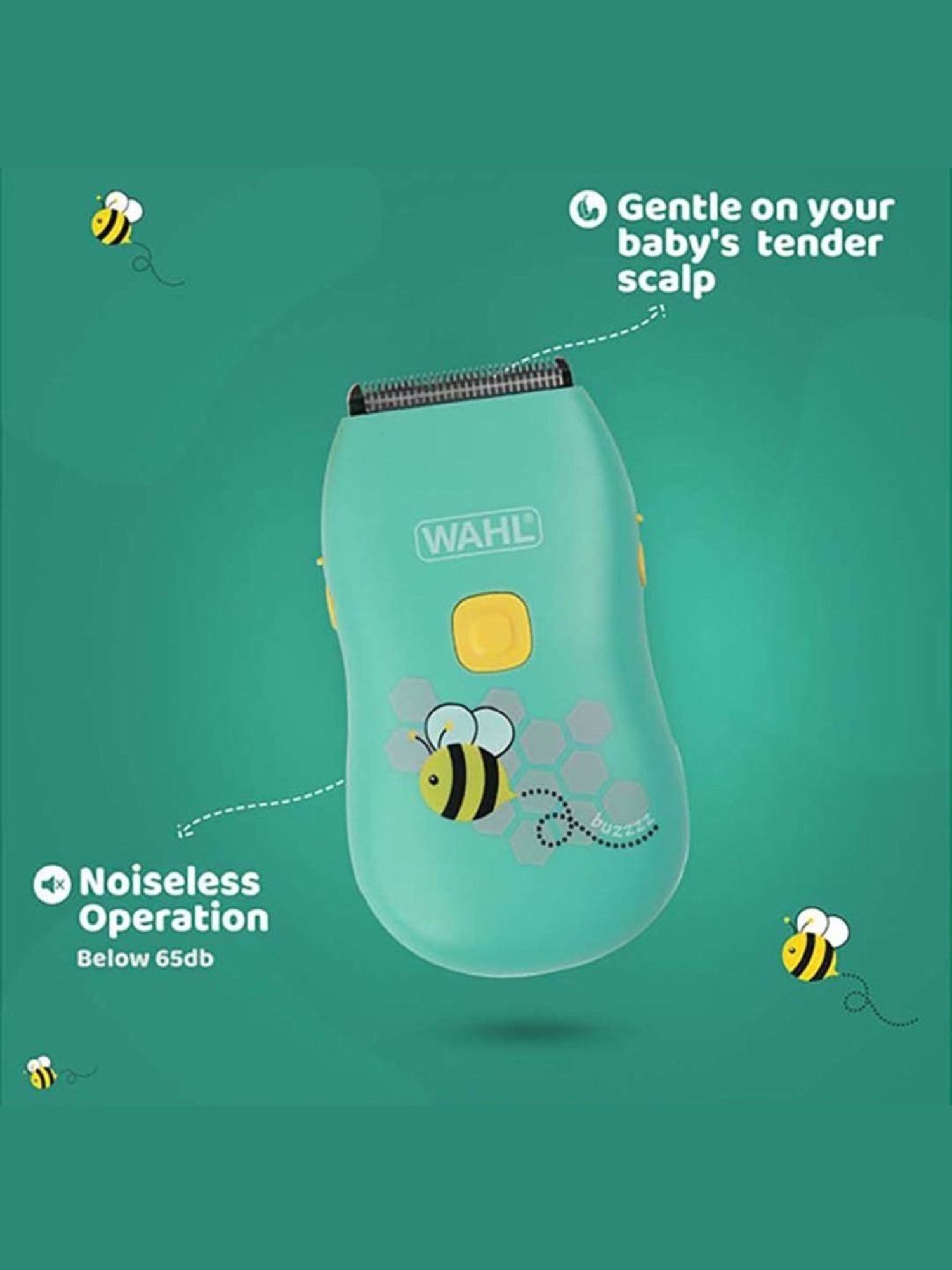 Wahl 70002 024 Rechargeable Baby Hair Trimmer - 140 Min Runtime (Multicolor)