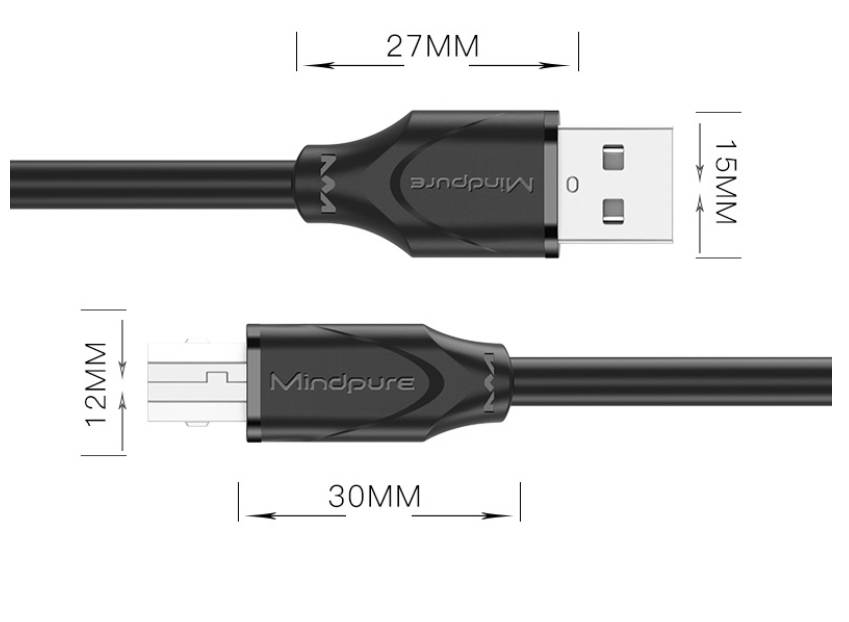 Mindpure B002 USB High Speed Printing Cable