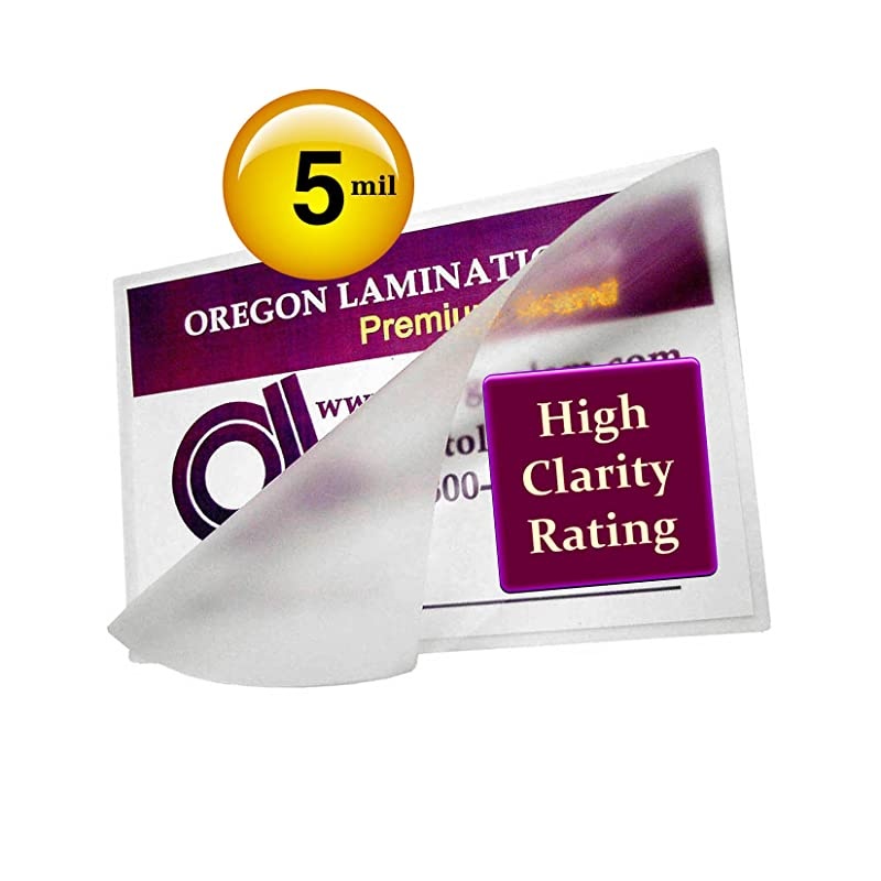Lamination Hot Laminating Pouches [Pack of 500] 5 Mil 2-9/16 x 3-3/4 Badge Card Size