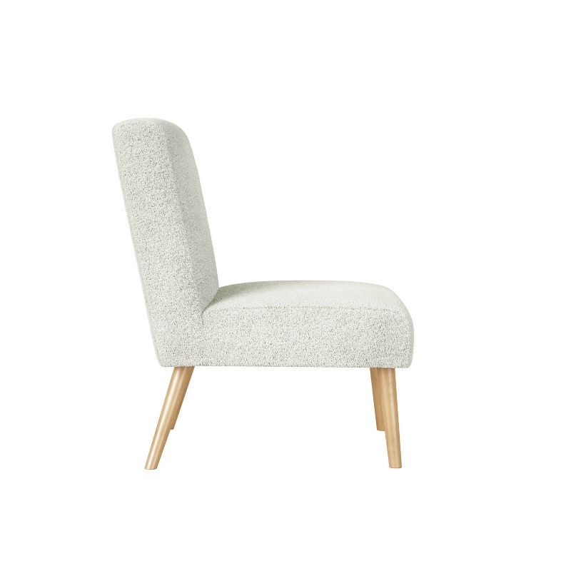 Set of 2 Webster Armless Slipper Chairs Cream - Handy Living