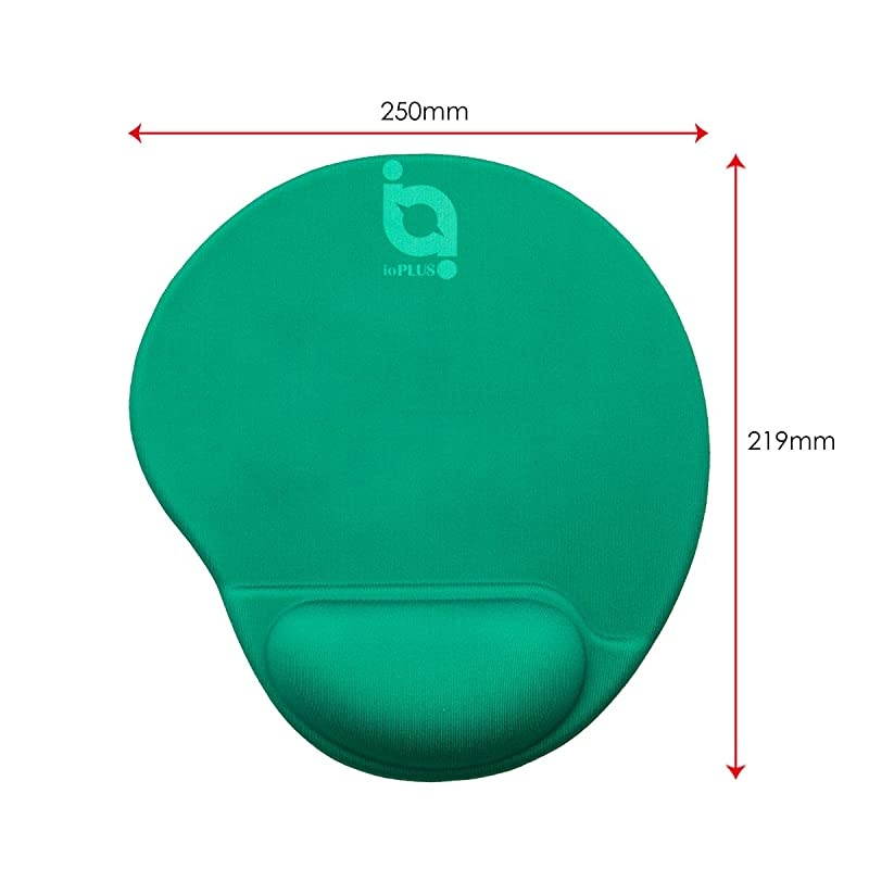Large Curved Mouse Pad with Gel Wrist Rest NonSlip Base Lycra Cloth 98x86x08 Inch Green