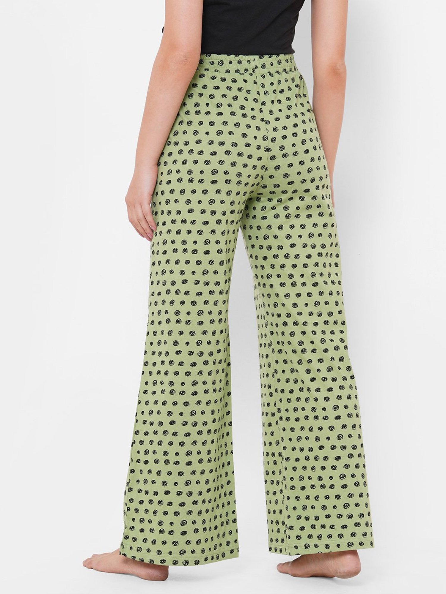 Mystere Paris Mint & Black Polka Dot Palazzo Pyjamas