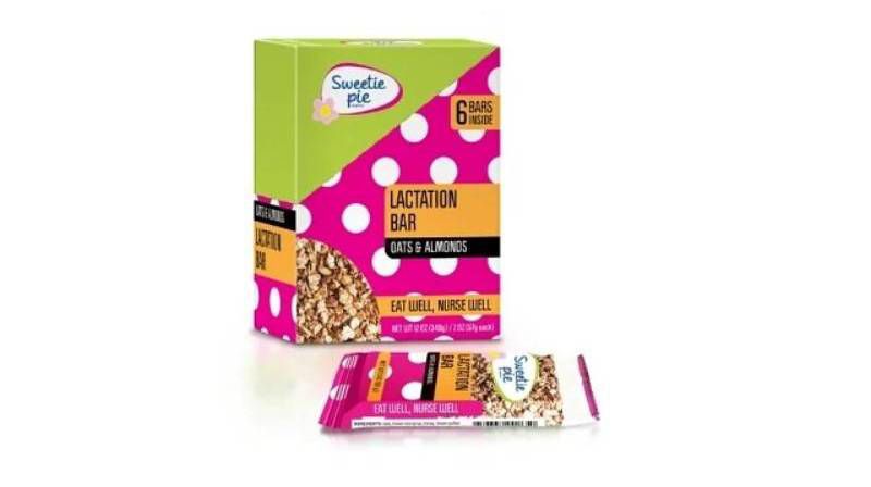 Dr. Brown's Sweetie Pie Organics Oats & Almond Lactation Bar - 6pk