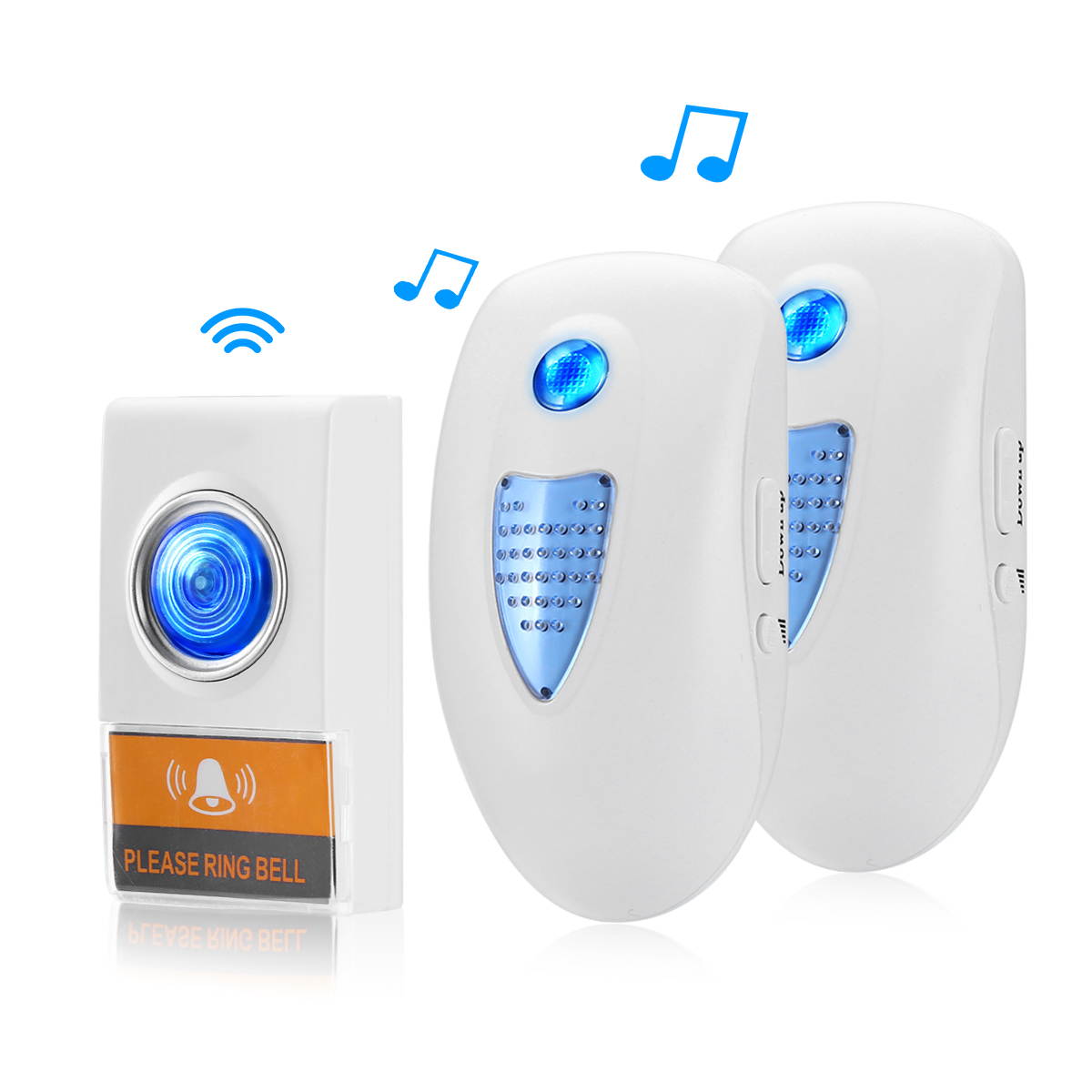 IR Sensor Welcome Doorbell Electronic Induction Doorbell Advertising Guide (Black)