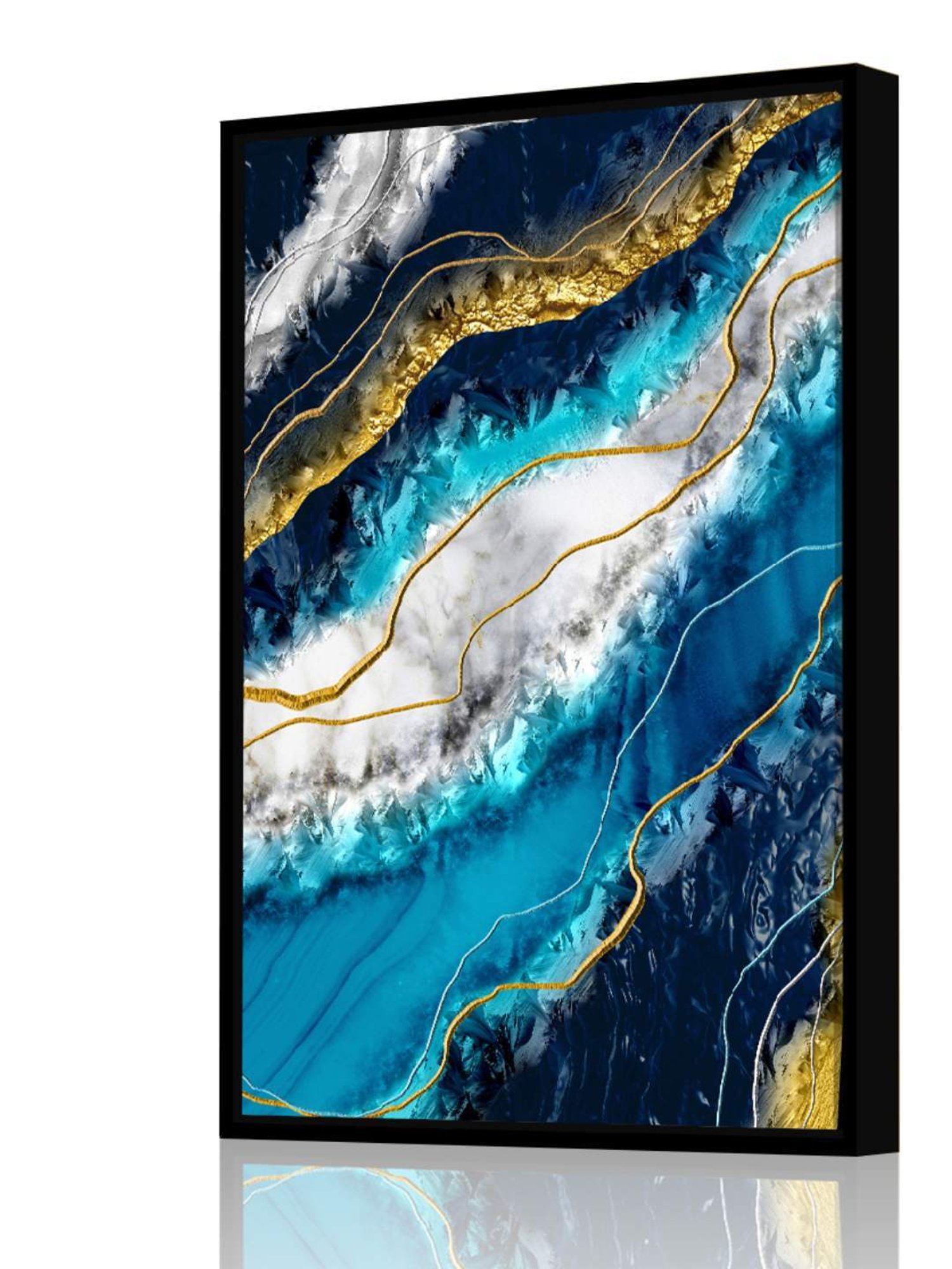 Art Street Printed Black Cotton Canvas Wall Art