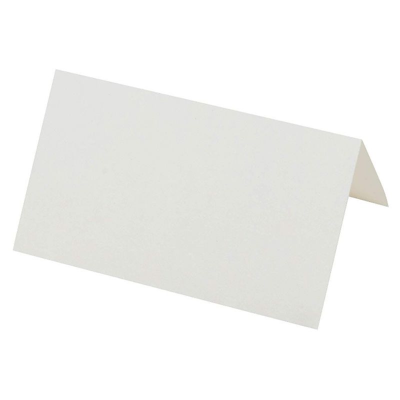 Sustainable Greetings 200-Count White Printable Mini Blank Seating Tent Table Number Signs Place Cards, 2 x 3.5 in