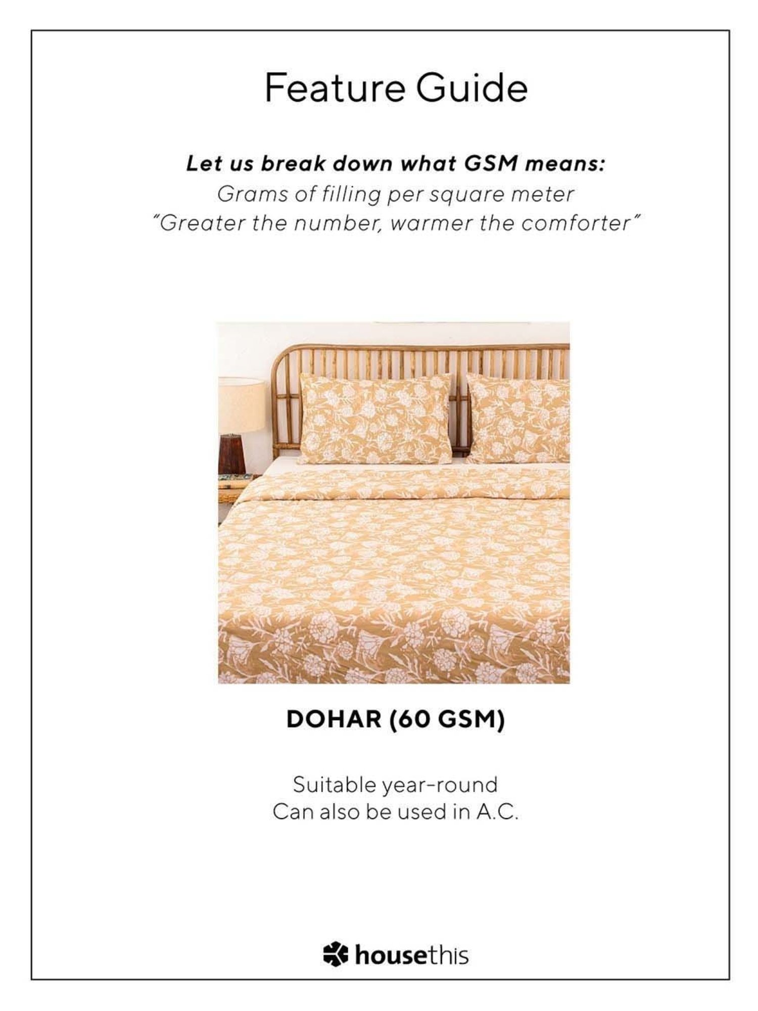 JaipurFabric Green Cotton 150 GSM Reversible Ac Dohar