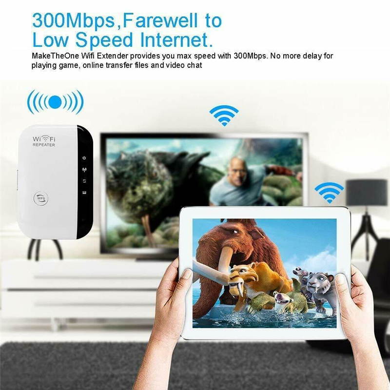 Wifi Repeater Signal Amplification Repeater Wireless Router Range Extender 300Mbps Amplifier WiFi Boosters