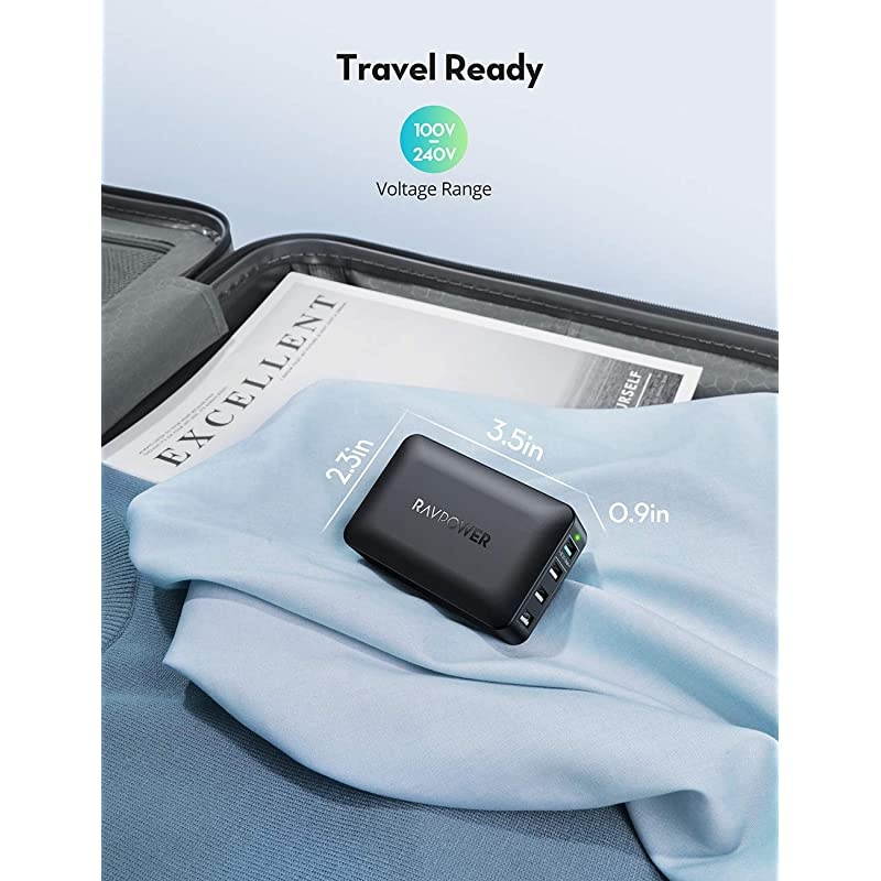 USB C Charger,  100W 2 USB C Ports PD Wall Charging Adapter with E-Mark Cable [GaN Tech Planar Transformer] for MacBook Pro Air Dell XPS iPad Pro Mini Air iPhone 12 11 Mini Pro Series