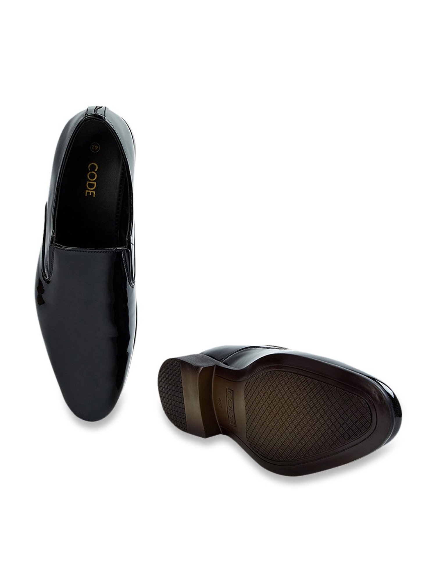 Code by Lifestyle Men's Black Formal Loafers