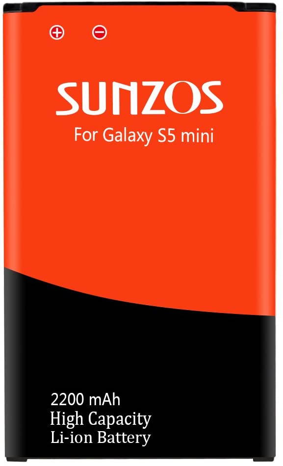 Galaxy S5 Mini Battery, SUNZOS 2200mAh Li-ion Replacement Battery for Samsung Galaxy S5 Mini (Compatible with All Galaxy S5 Mini Models) - EB-BG800BBE/EB-BG800BBU[3 Years Warranty]