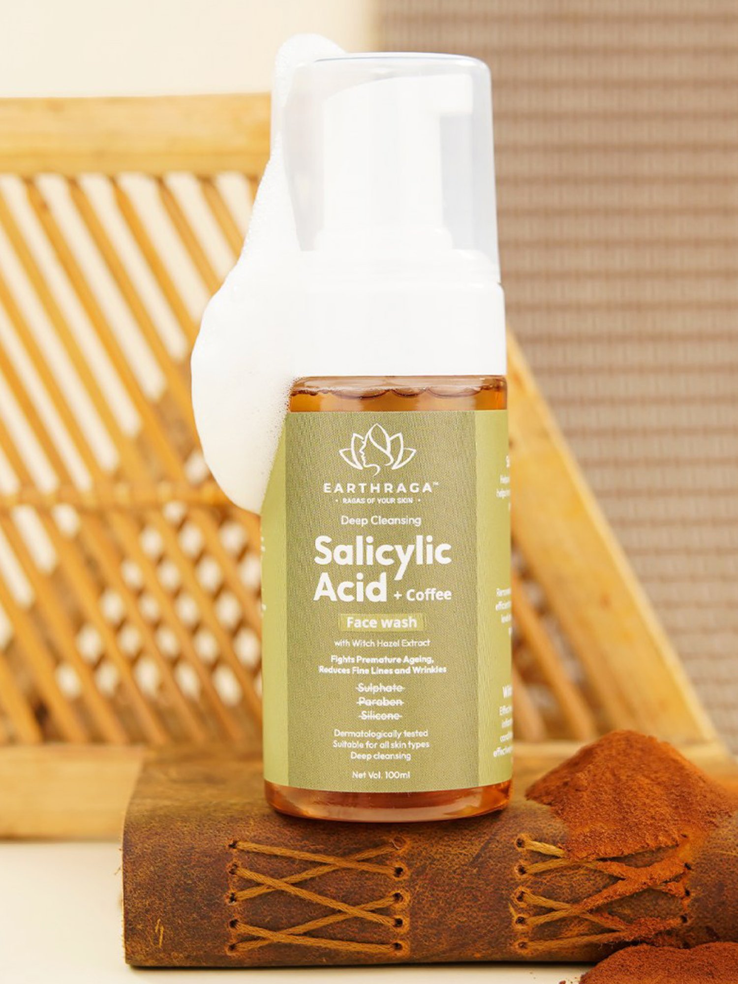 Earthraga Deep Cleansing Salicylic Acid + Coffee Face Wash - 100 ml