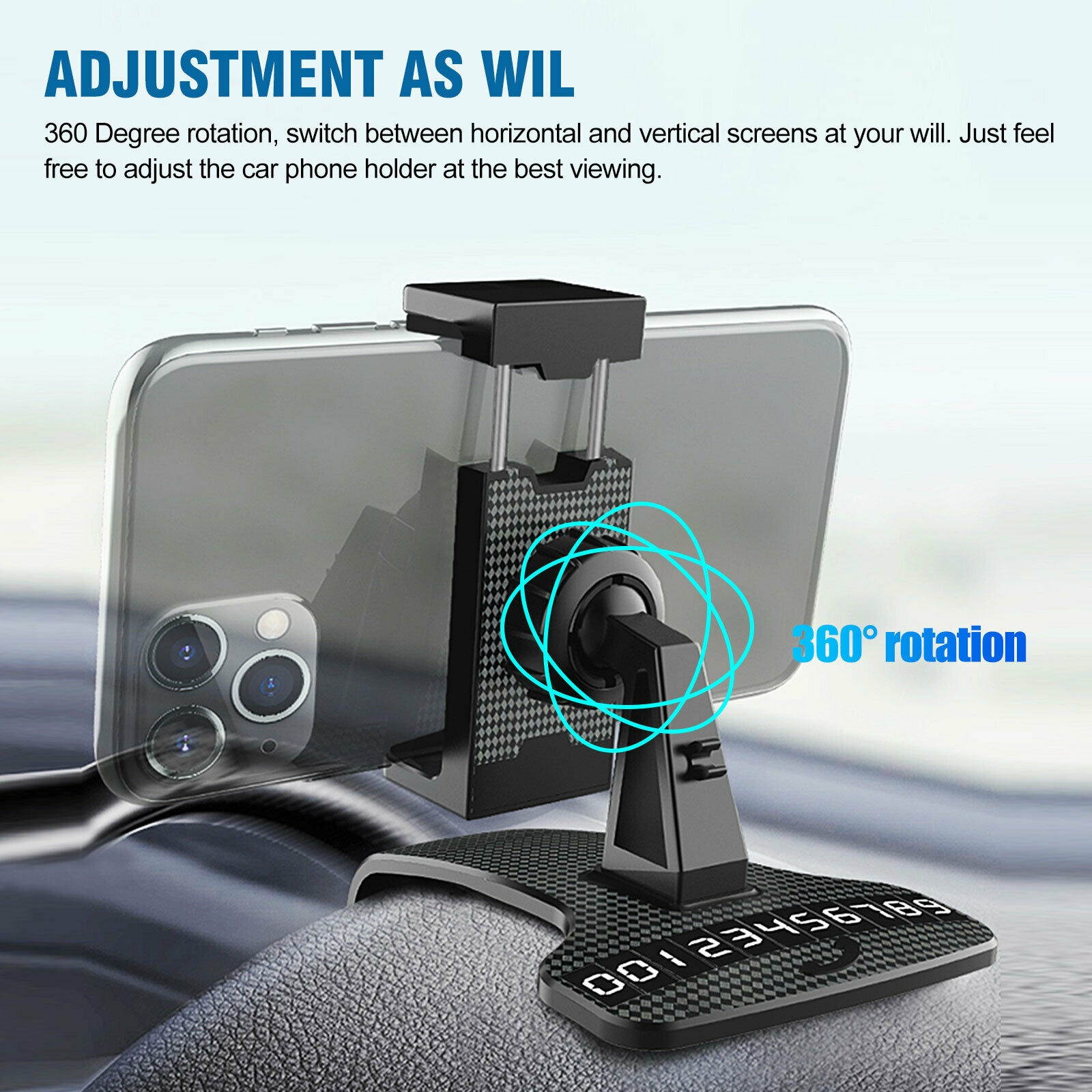 Universal Car Dashboard Mount Holder Stand Clamp Cradle Clip for Cell Phone GPS
