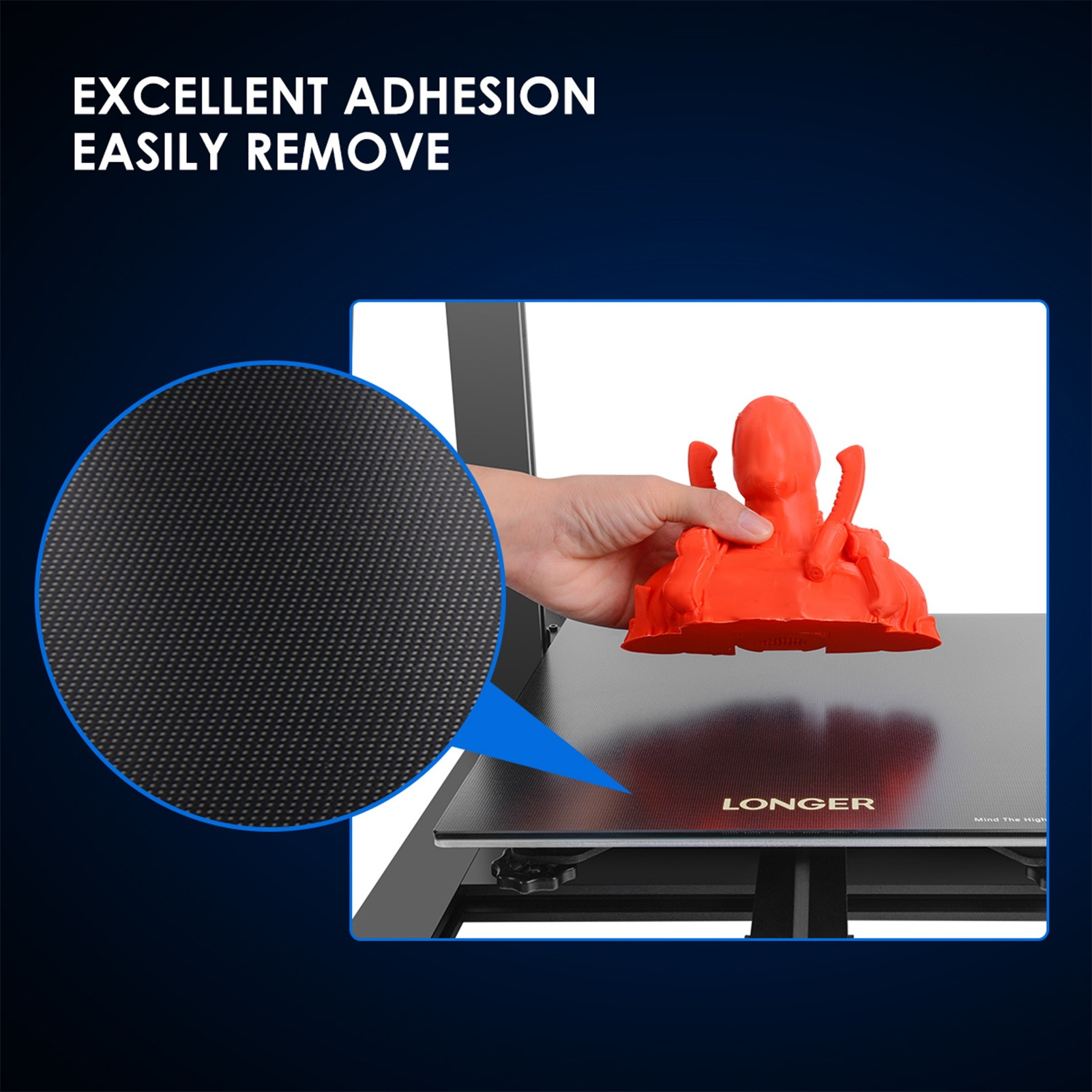 LONGER LK5 Pro FDM 3D Printer 90% Pre-Assembled 300x300x400mm Large Print Size with 4.3 Inch Full Color TouchScreen TMC2208 Ultra-Quiet Driver Stable Triangular Structure Filament Detector Resume