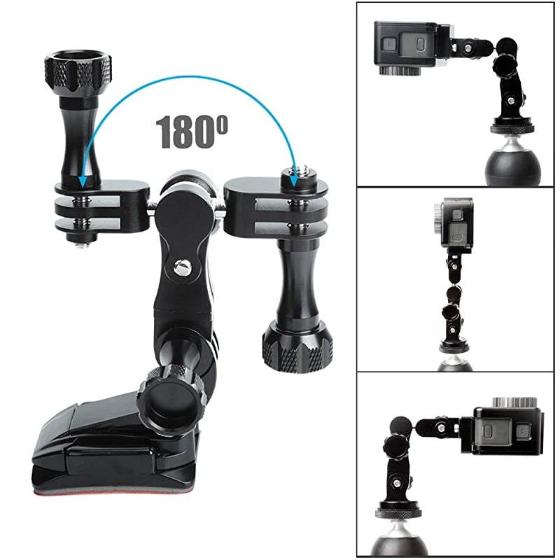 Ball gopro Handlebar Mount, 360 Rotation and Lock Any Direction, Shock-Resistant, Compatible with Gopro Max Hero 9 8 DJI OSMO Action Camera