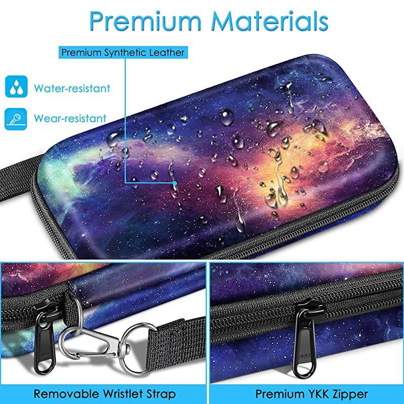 Graphing Calculator Carrying Case for TI-84 Plus CE,  Hard EVA Shockproof Protective Box for TI-84 Plus/TI-83 Plus CE/Casio fx-9750GII (Galaxy)