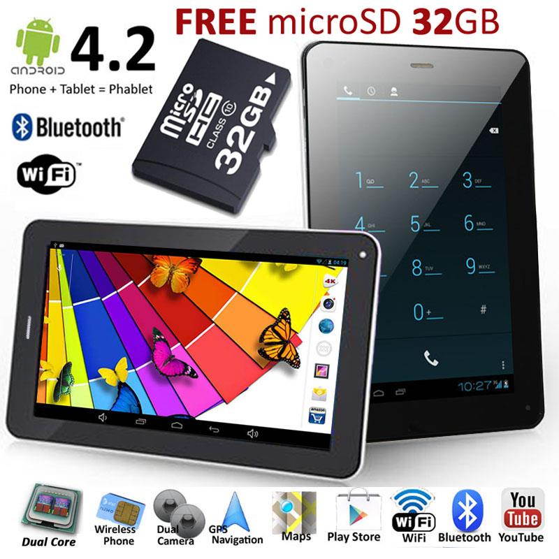inDigi&reg; 7.0" Phablet Android 4.0x Smart Phone Tablet PC WiFi Bluetooth Google Play Store