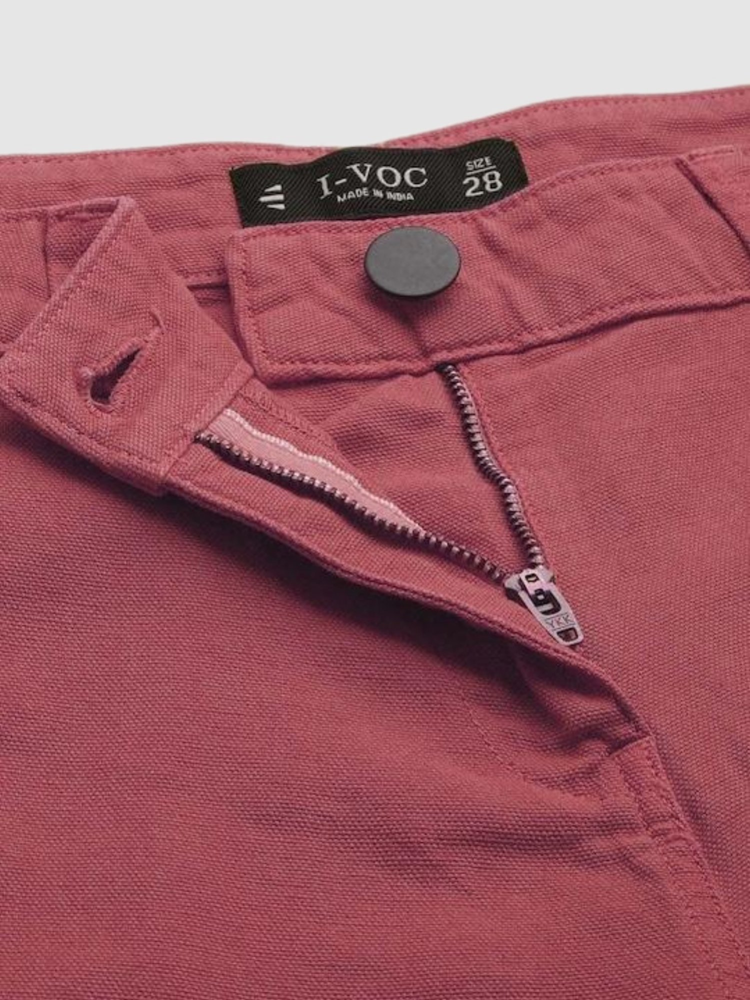 IVOC Light Purple Cotton Mid Rise Capris