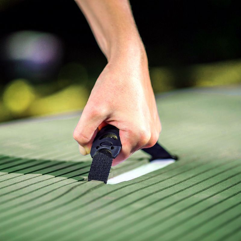 Bestway Hydro Force Wave Edge 122 x 27 Inch Inflatable Stand Up Paddle Board with Aluminum Oar, Inflation Pump, Repair Kit, and SUP Travel Bag, Green