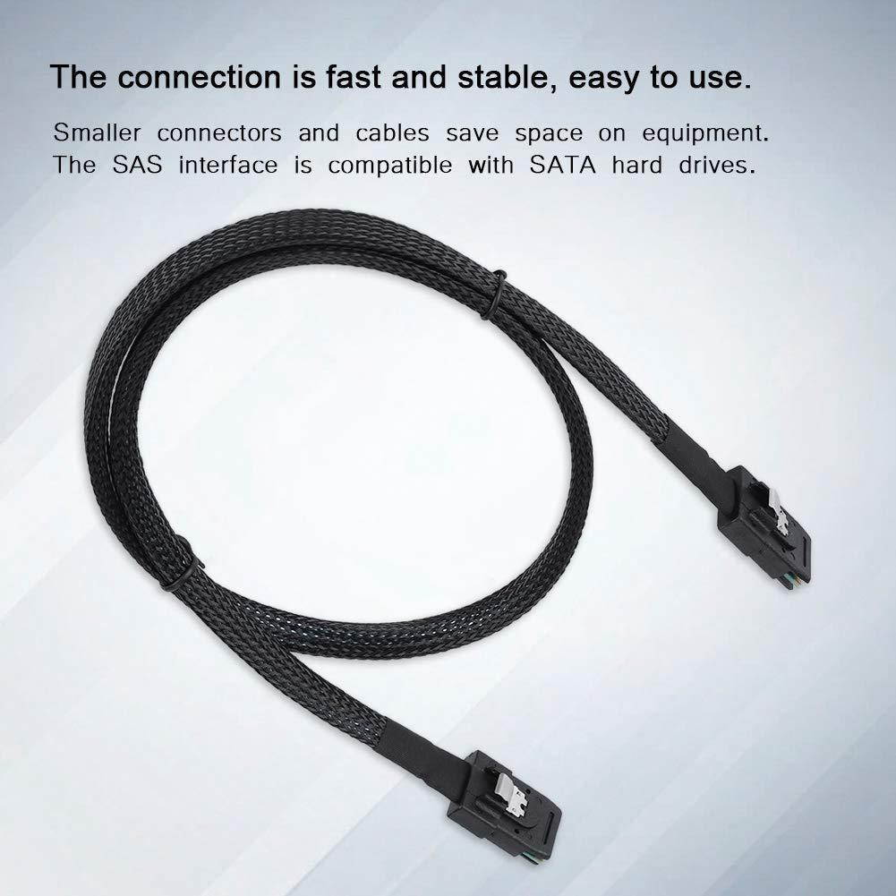 CableDeconn SFF-8087 to SFF8087 Mini SAS 36 Pin to Mini SAS 36P 6G / S Data Cable 0.7m
