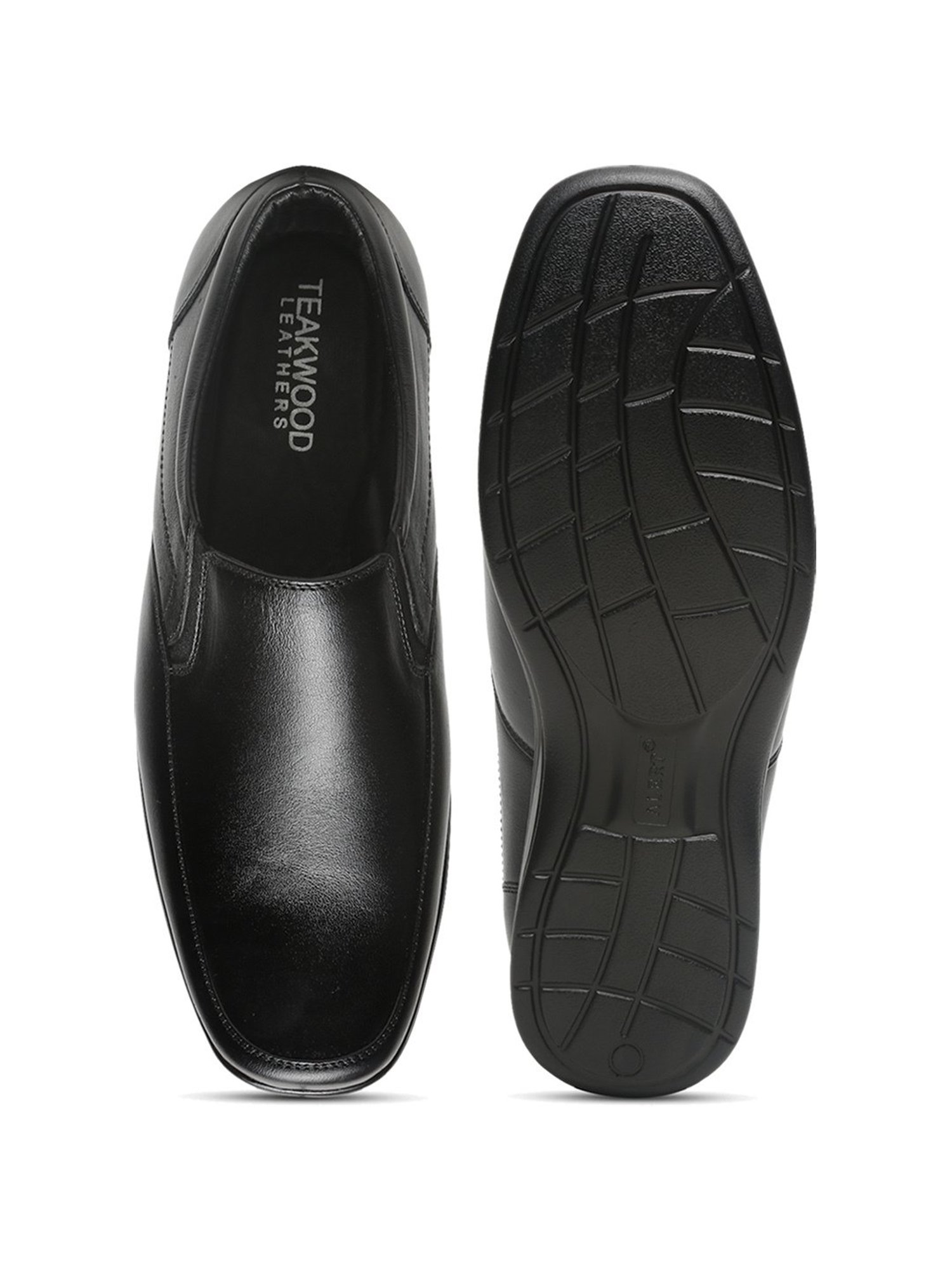 Teakwood Leathers Men's Black Formal Loafers