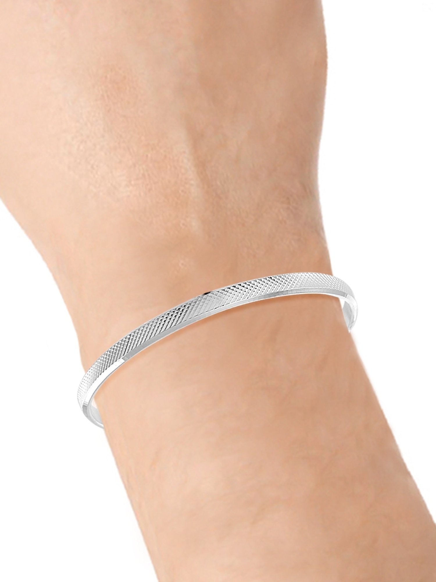 Taraash 92.5 Sterling Silver Sikh Punjabi Sardar Kada for Men