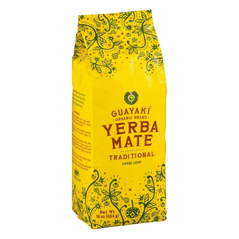 Yerba Mate Organic and Fair Trade Traditional Loose Leaf Tea - 1lb