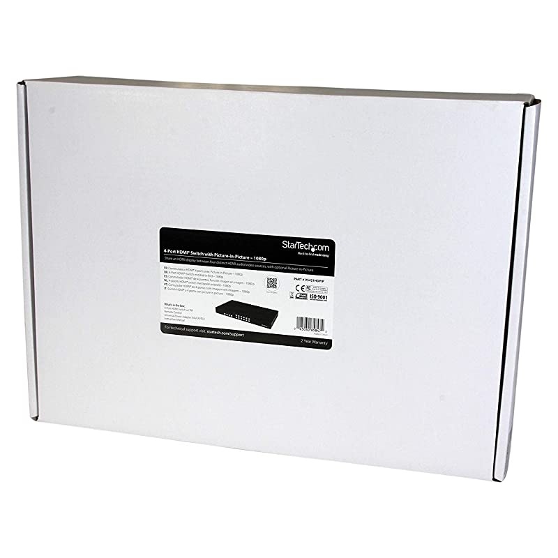 com 4Port HDMI Switch with PictureandPicture Multiviewer 4x1 HDMI Video Switch with PAP Video Combining 1920x1200 1080p VS421HDPIP