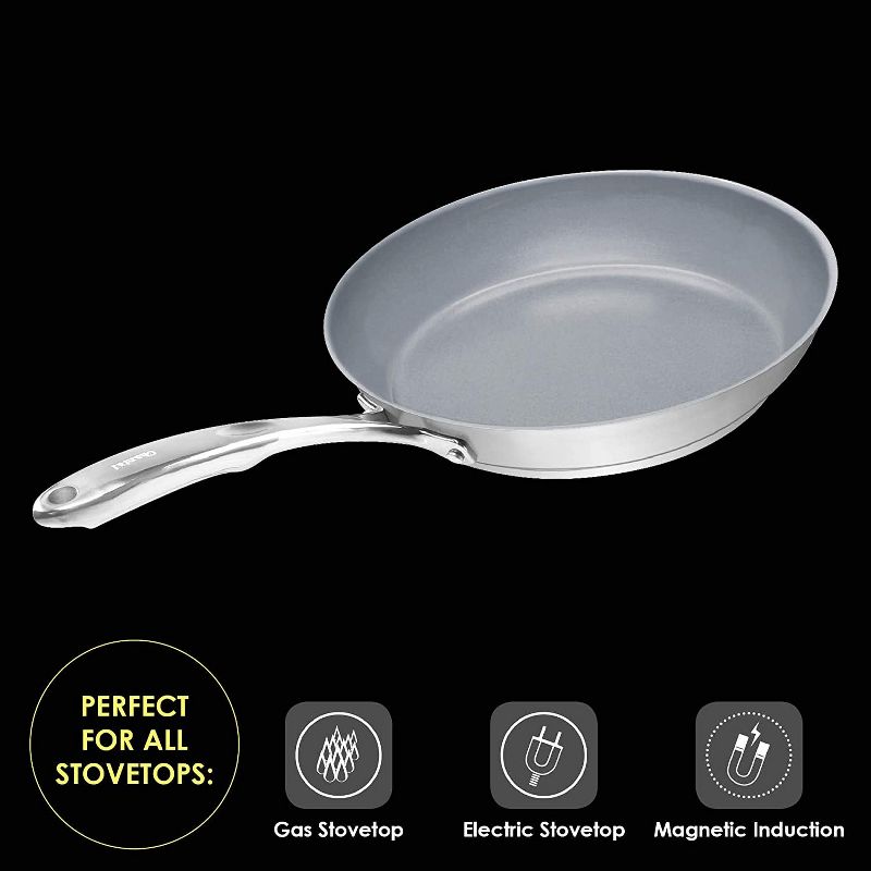 Chantal Induction 21 Steel 8-Inch Fry Pan with Ceramic Coating