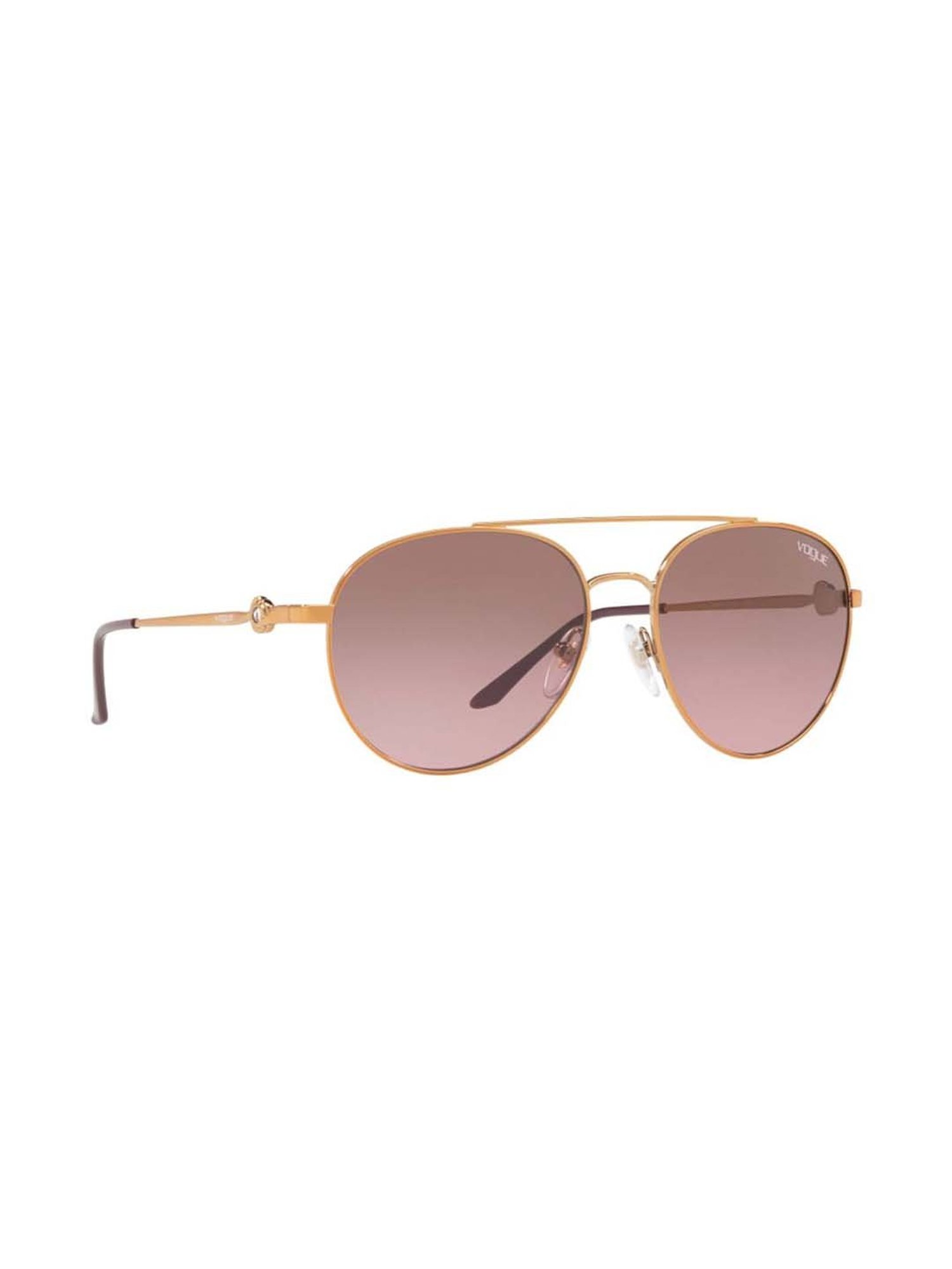 VOGUE EYEWEAR Women Gradient Brown Lens Pilot Sunglasses - 0VO4092BI50751456