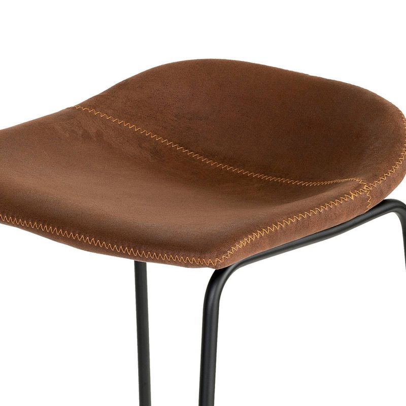 Set of 2 Landon Barstools Brown - ClickDecor