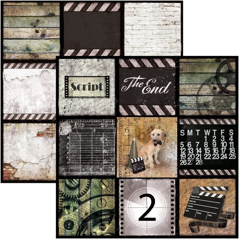 Ciao Bella Double-Sided Paper Pack 90lb 12"X12" 12/Pkg-Modern Times, 12 Designs/1 Each