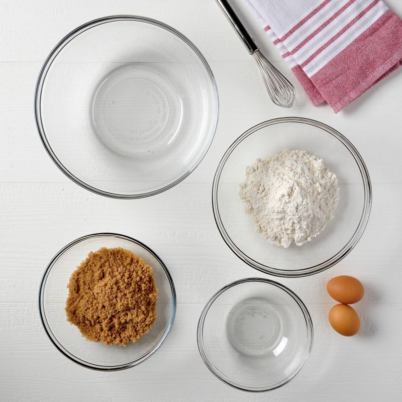 Set of 4 Glass Mixing bowls with Lids - Made By Design™