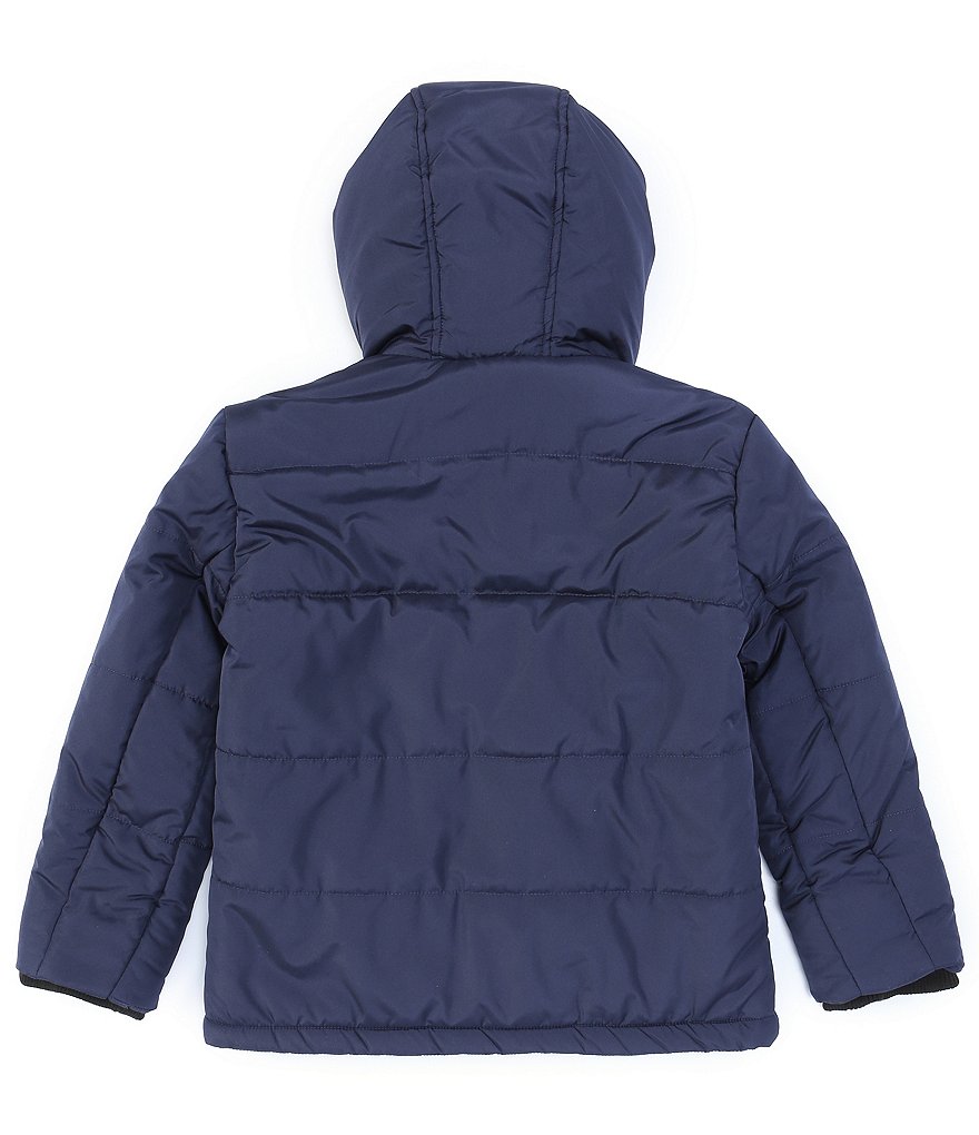 First Wave Big Boys 8-20 Brown Pleather Moto Jacket