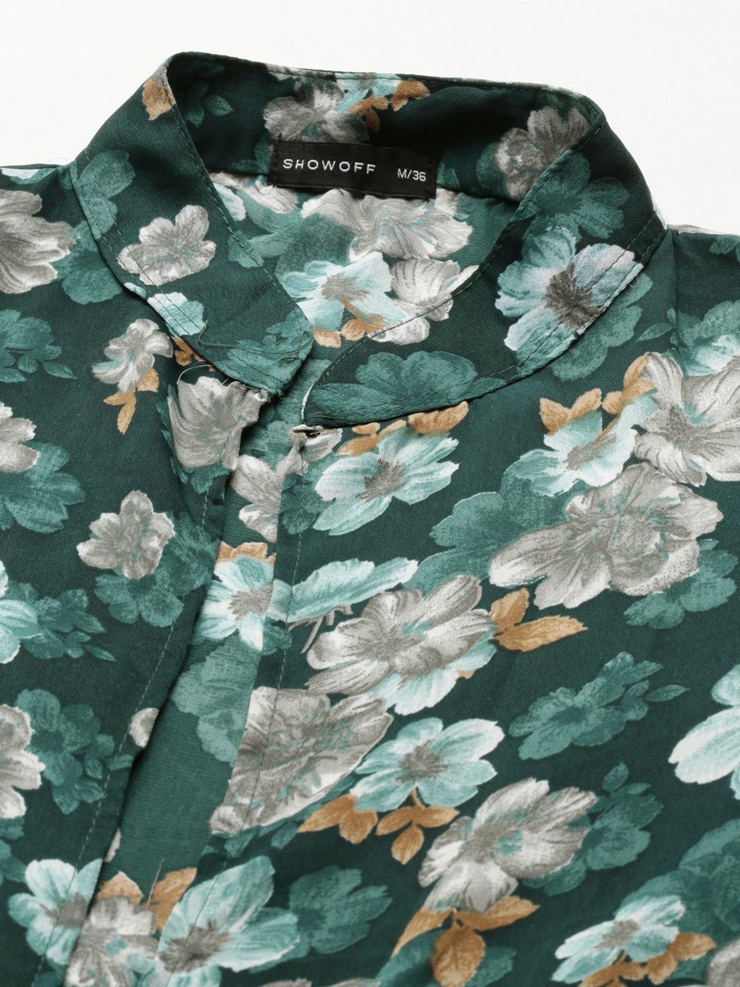 SHOWOFF Green Floral Print Shrug