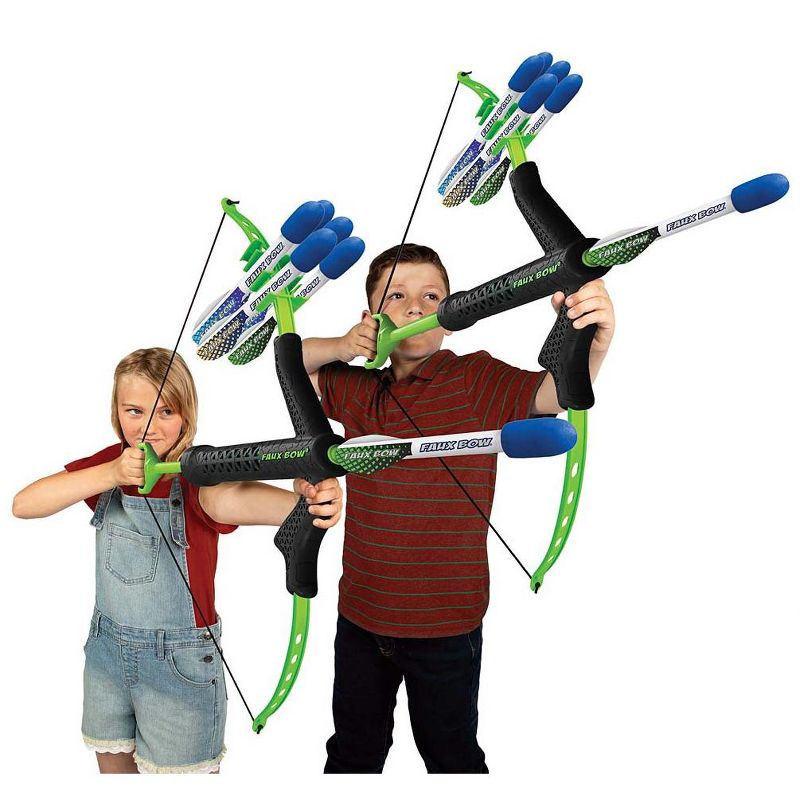HearthSong - Bow and Arrow Set for Kids ,  32"L Bow and 6 10"L Foam-Tipped Arrows