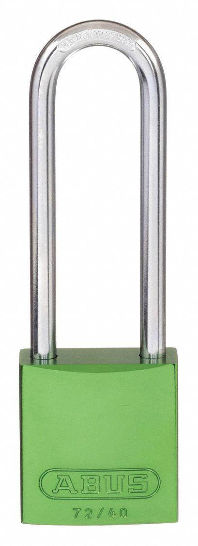 Abus Lockout Padlock,KD,MK,Green,1-1/2"H  72 HB/40-75 KD Green