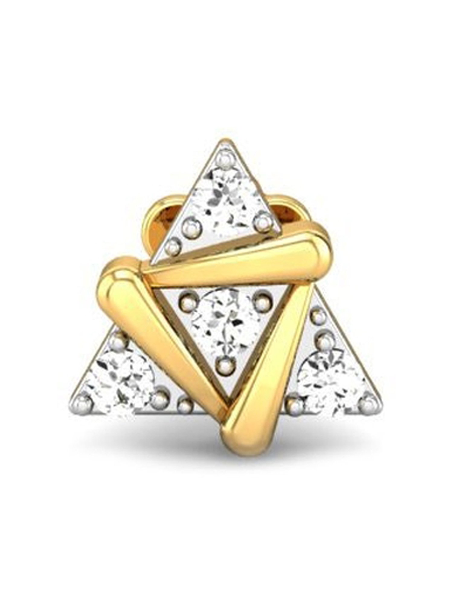 Malabar Gold and Diamonds 18 kt Gold & Diamond Nosepin