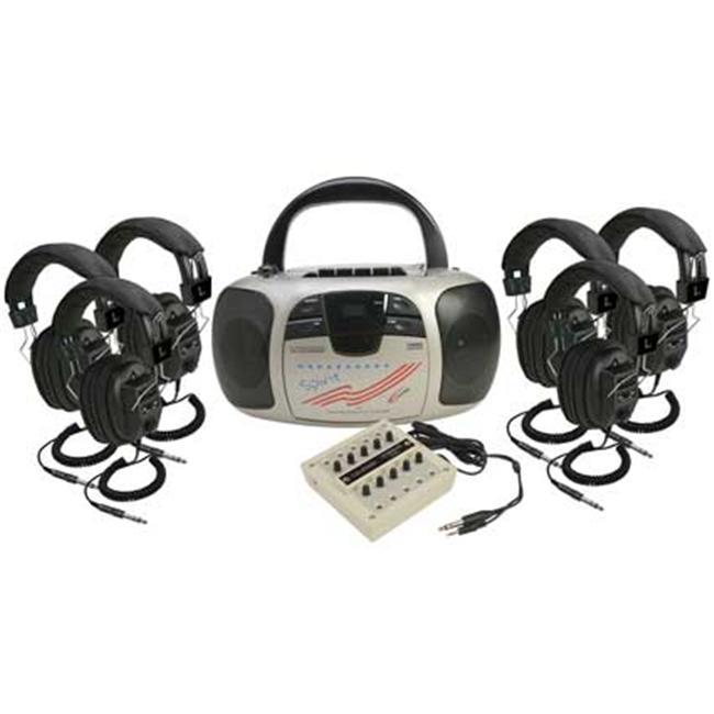 Califone International 1776PLC-6 6-Person Spirit Listening Center