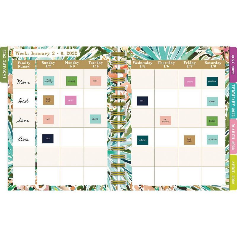 2021-22 17 Month Plan-It Planner 9.5" x 11" Grow Wild - Wells St. by Lang