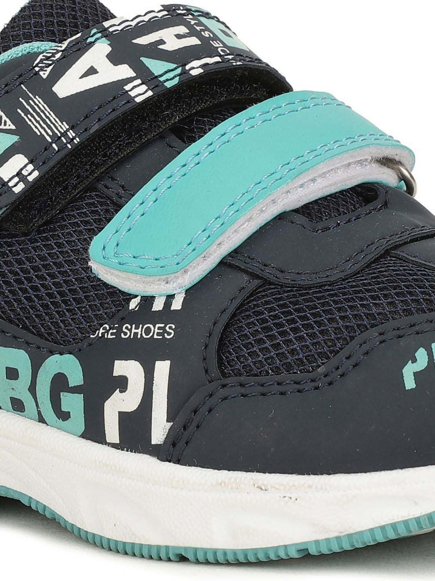 Bubblegummers by Bata Kids Black & Blue Velcro Shoes