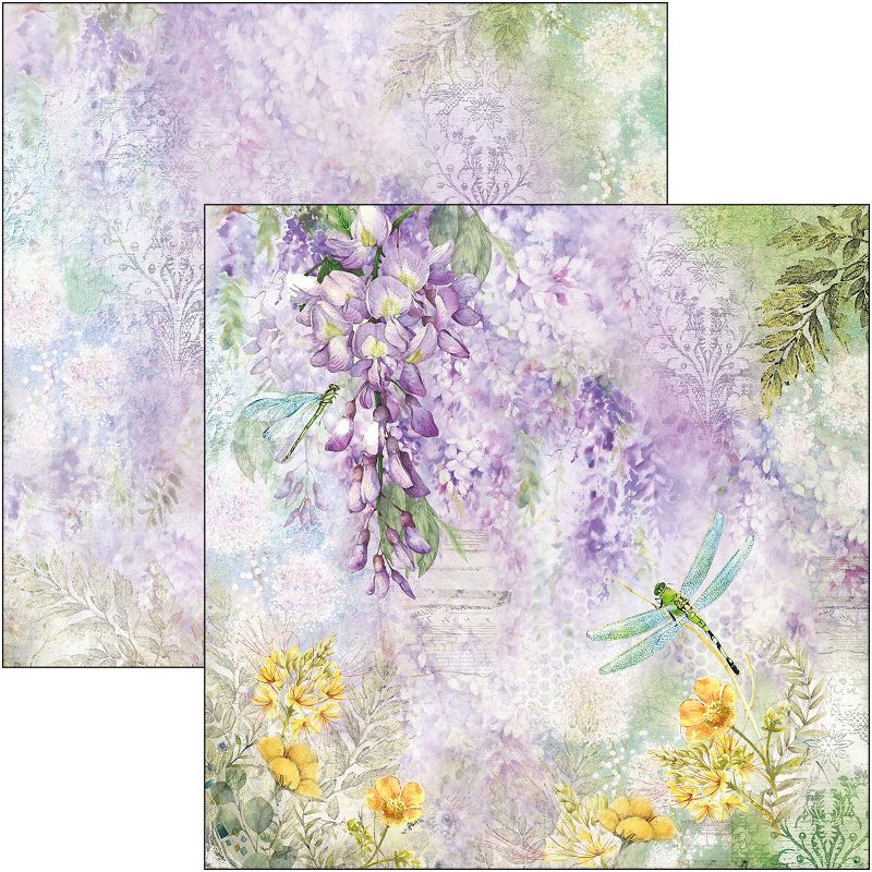 Ciao Bella Double-Sided Paper Pack 90lb 12"X12" 12/Pkg-Microcosmos, 12 Designs/1 Each