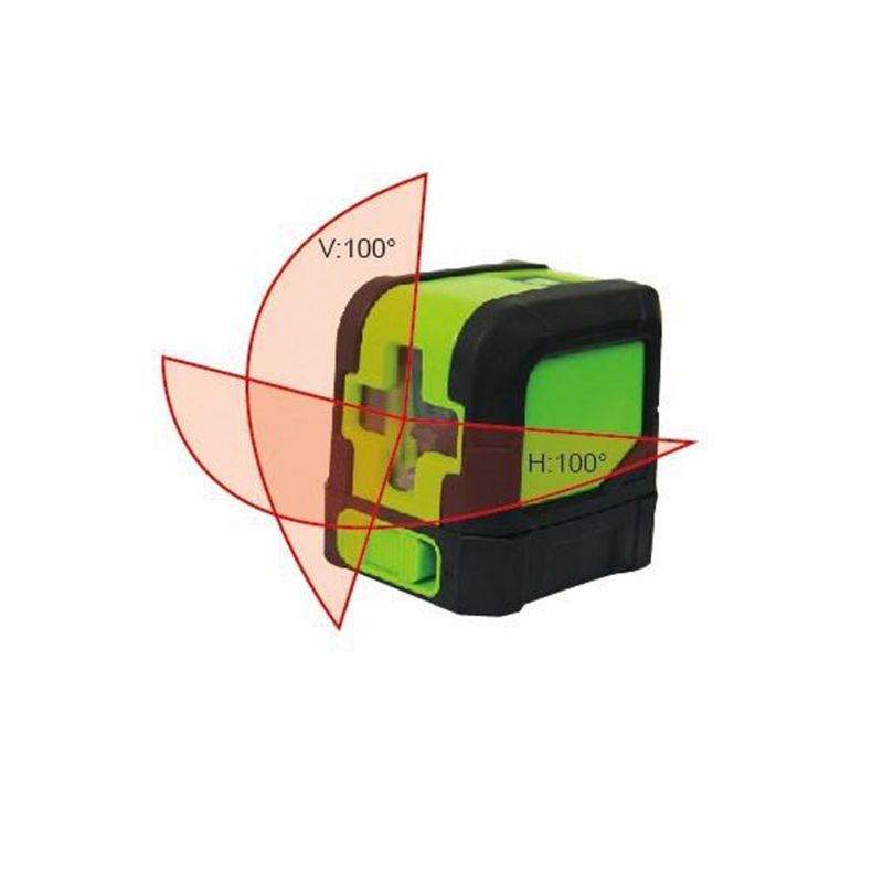 Rolevel 8211R Horizontal Vertical Red Beam Cross Line Self Leveling Laser Level with Pivoting Base, 197 Foot Maximum Distance