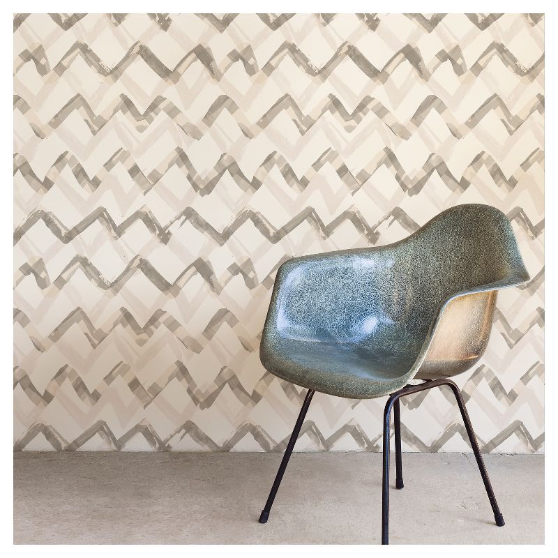 Devine Color Painted Chevron Peel & Stick Wallpaper