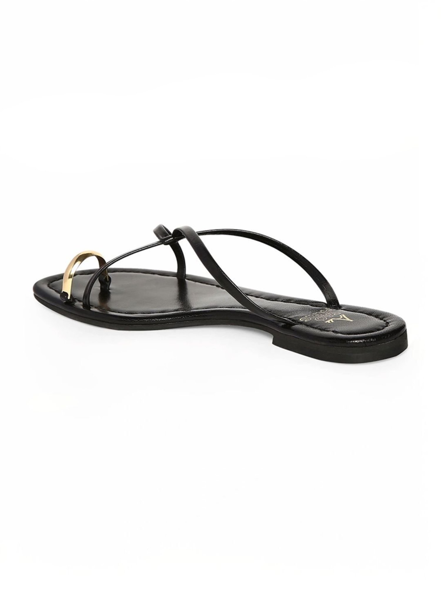 Tao Paris Women's Rihana Black Toe Ring Sandals