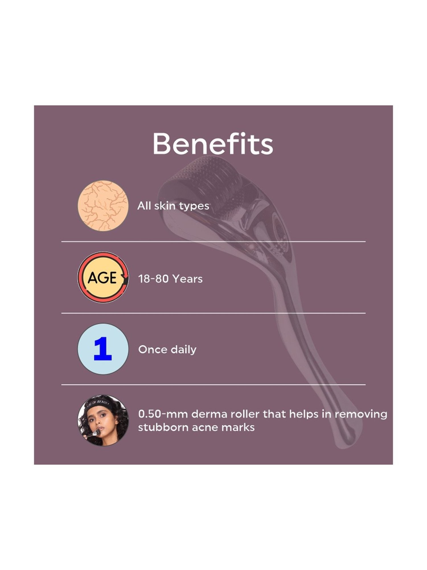 House of Beauty Derma Roller 0.5 mm - 75 gm