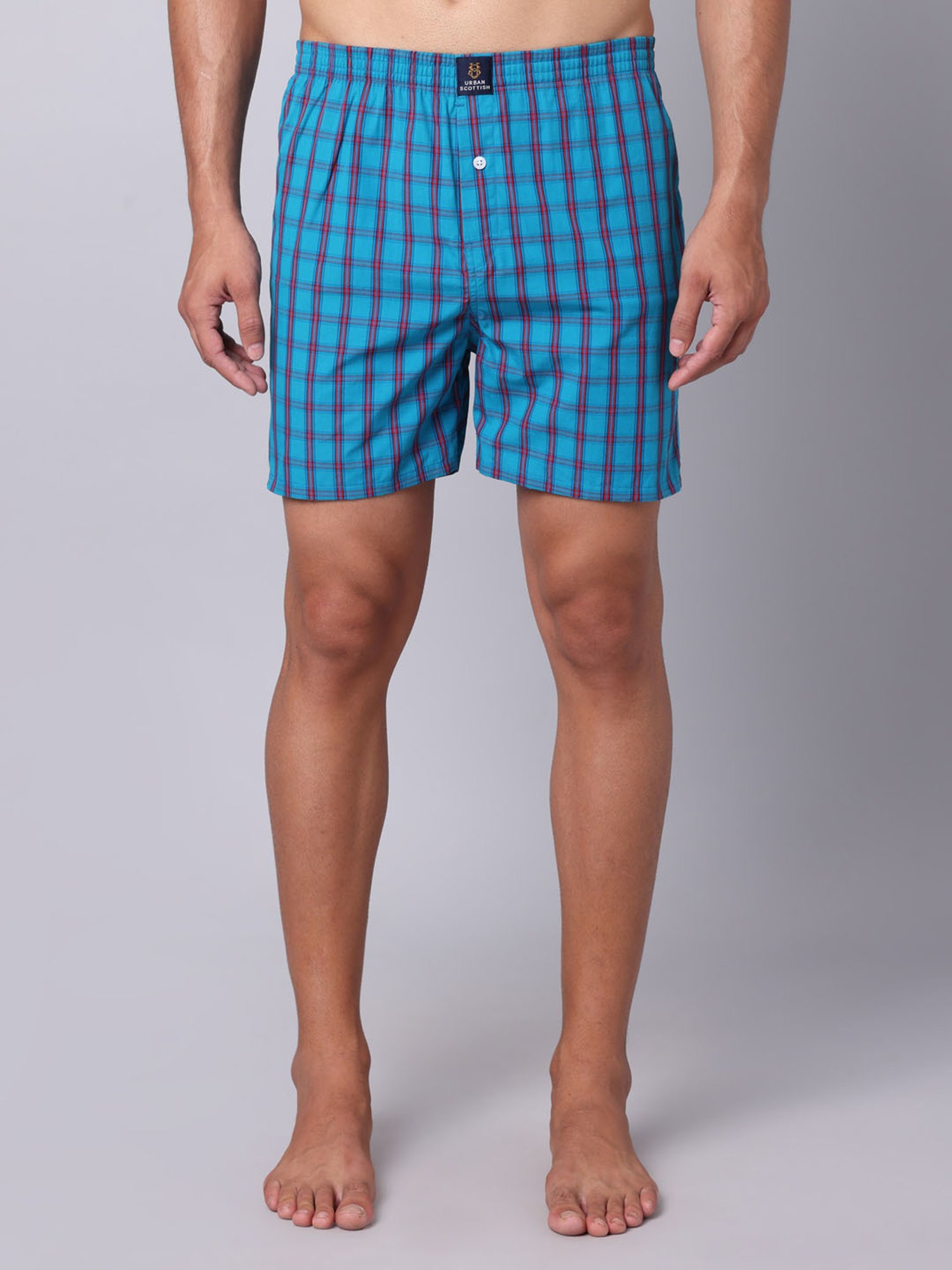 Urban Scottish Multi Cotton Regular fit Print Boxers -Pack of 5