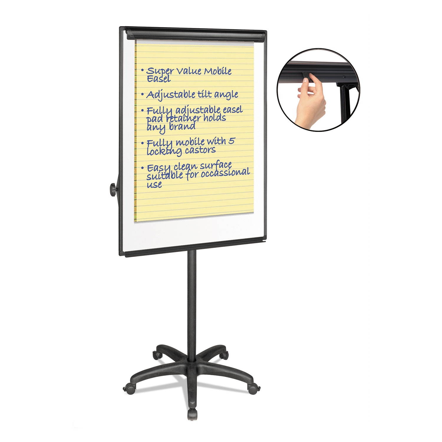 MasterVision Mobile Presentation Easel