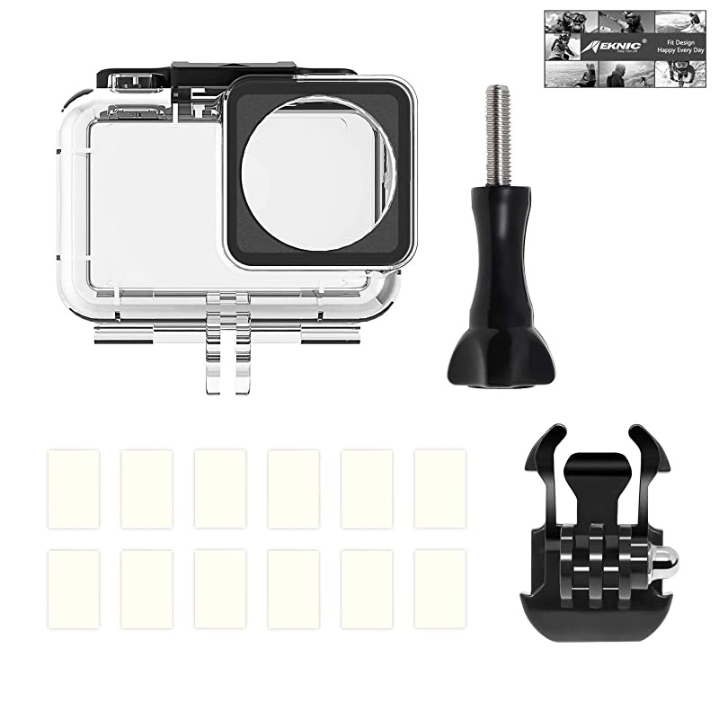 Waterproof Housing Case for DJI OSMO Action Camera 200FT61M Underwater Photography Hard Diving Protective Housing with 12pcs Anti Fog Inserts Accessories for DJI OSMO 4K Action Camera
