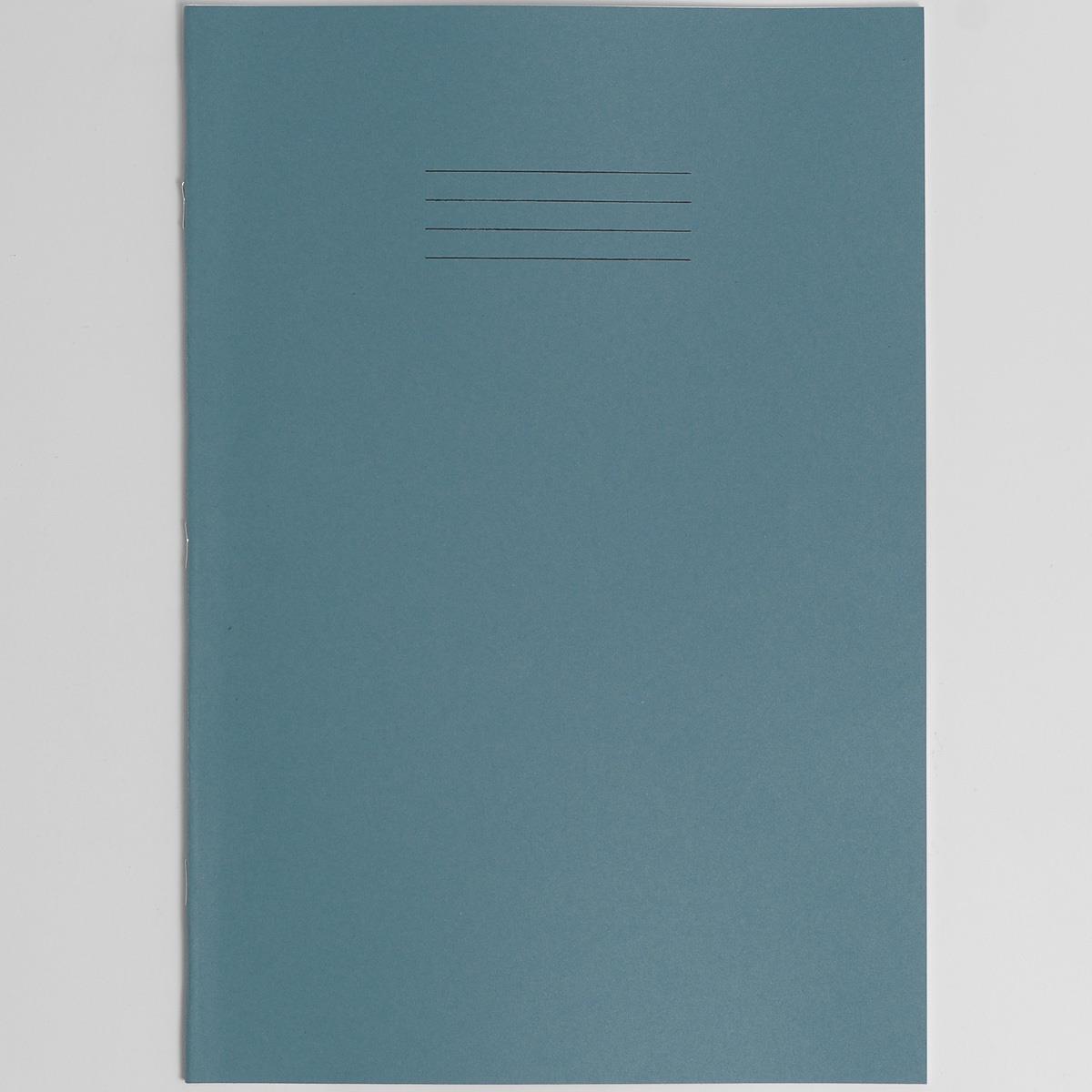 Rhino Exercise Book, A4, 80 page, 10mm squares, Light Blue Cover (Pack of 10)